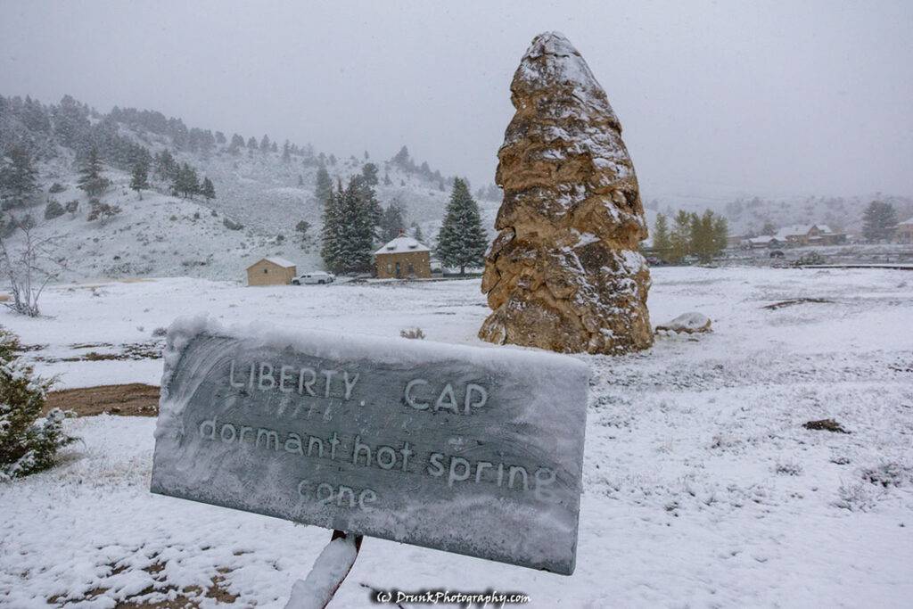 Liberty Cap Mammoth Springs Yellowstone Drunkphotography.com