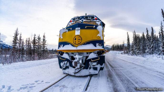 Winter Aurora Train